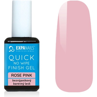 Expa-nails quick finish gel rose pink bezvýpotkový lesk 11 ml