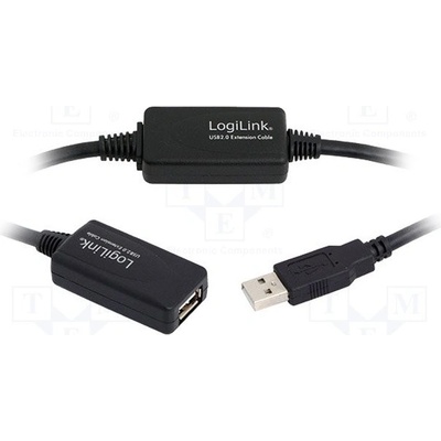 Logilink UA0147 Repeater USB, USB 1.1,USB 2.0, USB A zásuvka, USB A vidlice, 25m