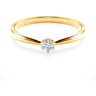 SAVICKI Годежен пръстен Solitaire: бяло злато. диамант