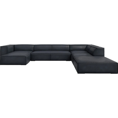 Windsor & Co Тъмносин кожен ъглов диван (десен ъгъл) Madame - Windsor & Co Sofas (WIN_UR_71_F1_MADAME4)