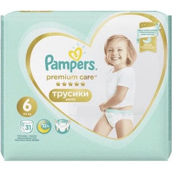 Pampers Пелени гащички Premium Care Pants 6 EXTRA LARGE 16kg+ 31бр Pampers