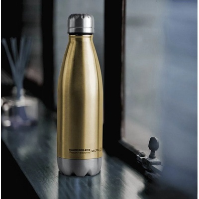 Asobu 500 мл двустенна термо бутилка в златист цвят asobu от серия central park (asobusbv17gold/silver)