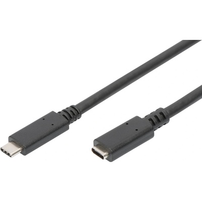 Digitus AK-300210-015-S USB C na C samec/samice, 3A, 480 MB, verze 2.0, 1,5m, černý