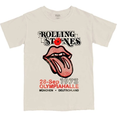 The Rolling Stones tričko Munich '73 natural