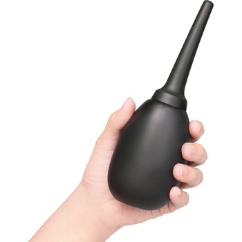 b-Vibe Flexible Silicone Anal Douche Black