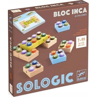 DJECO SOLOGIC - Logická hra BLOC INCA - 60 úkolů