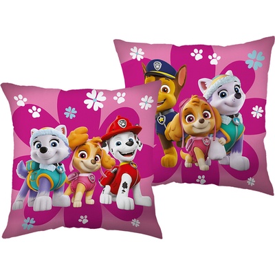 Jerry Fabrics Vankúš Paw Patrol Flowers Polyester 40x40