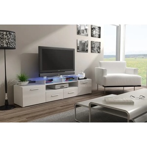 Cama meble Стойка за телевизор Cama EVORA 200 бяло/бял гланц (EVORA BI/BI)