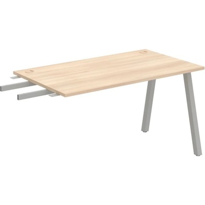 OFFICE PRO s.r.o. HOBIS prídavný stôl do uhla - US A 1400 RU, hĺbka 80 cm, agát