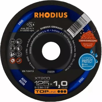 Rhodius Rezný kotúč 125 x 1,0 x 22,23 mm 200 210229
