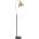 Endon Lighting 98748 - Подова лампа FRANKLIN 1xE27/10W/230V месинг/черна (EN0157)