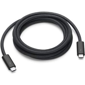 Apple Thunderbolt 3 Pro Cable (2m) - професионален тъндърболт 3 (USB-C) кабел за Apple продукти (2 метра) (черен)