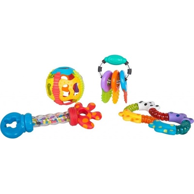 Playgro Dárkový set s chrastítky a kousátky – Zboží Dáma Playgro Dárkový set s chrastítky a kousátky – Zboží Dáma