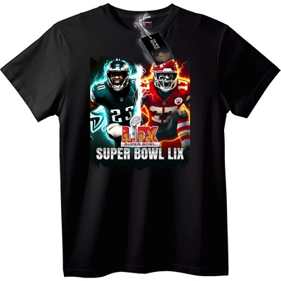 NOONEBRAND Тениска Super Bowl LIX - 3XL, Black