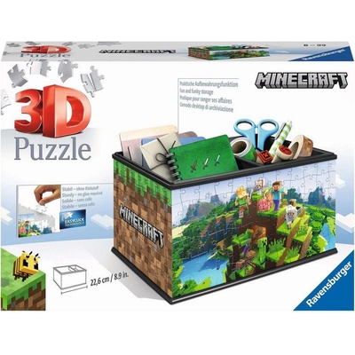 Ravensburger 3D Puzzle 112869 Úložná škatuľa Minecraft 216 dielikov