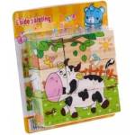 Ramiz Wooden Building Blocks Kids Jigsaw Puzzle 18m+ Animal Puzzle 6 Pictures