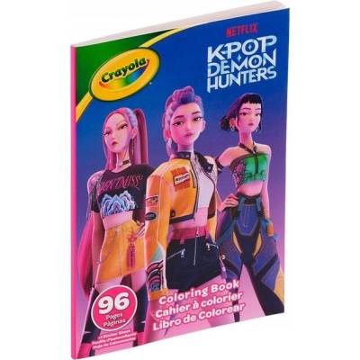 Omaľovánka pre deti s nálepkami KPop Demon Hunters Crayola