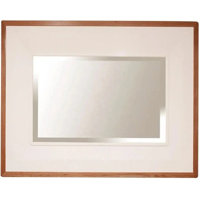 Provensálske biele zrkadlo na stenu, 110x4x75 cm