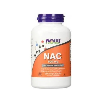 NOW Н-Ацетил Цистеин 600 мг. - N-Acetyl Cysteine - 250 капсули - NOW FOODS, NF0086