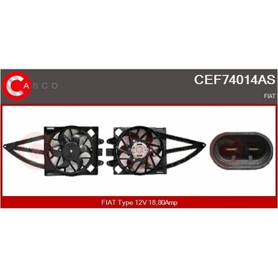 Elektromotor, větrák chladiče CASCO CEF74014AS