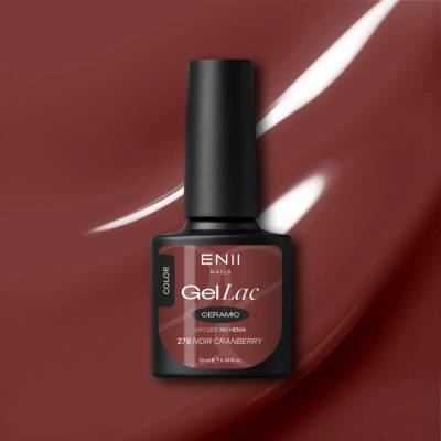 ENII NAILS Gel lak Ceramic 278 Noir Cranbery 10 ml