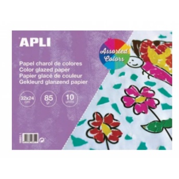 APLI - Блокче с цветна гланцирана хартия - 10 листа (A16651)