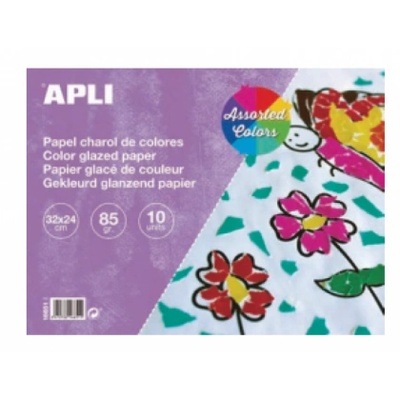 APLI - Блокче с цветна гланцирана хартия - 10 листа (A16651)