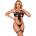 Комплект бельо, отворени чашки и панделка - Bra Set Bow Black S/M (D-242640)