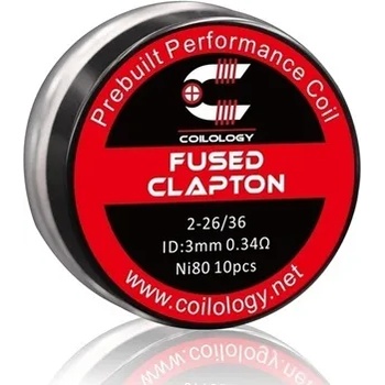 Coilology Fused Clapton Prebuilt Coil NI80 0.34ohm 10pcs