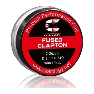 Coilology Fused Clapton Prebuilt Coil NI80 0.34ohm 10pcs
