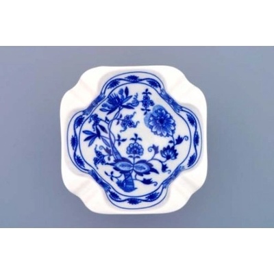 Popelník čtyřhranný 10172, Cibulák, 12 cm Český porcelán Dubí