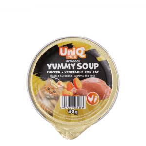 Uniq Pets Yummy Soup Chicken Shreds and Vegetable супа с пиле, моркови и таурин, 30 gr