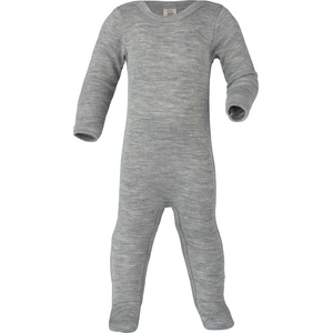 Engel Детски цял костюм Engel Kids' Onesie with Press Studs Overall - Hellgrau Melange - размер 74/80 (EU) (704-2803-0313)