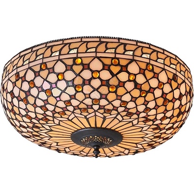 Endon Lighting 64276 - Таванно осветително тяло Tiffany MILLE FEUX 2xE27/60W/230V, Ø 45 см (EN0307)