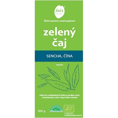 Fairobchod Bio zelený čaj Sencha z Číny sypaný 100 g