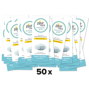 Image 1 of pjur med Natural glide 2ml 50 pack
