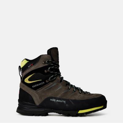 Karrimor Мъжки боти Karrimor Hot Route Waterproof Walking Boots Mens - Charcoal/Lime