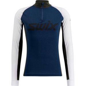 Swix Синтетично термобельо Swix RaceX Classic Half Zip Synthetic base layer - Dark Navy / Bright White - размер XL (014-2469-0414)