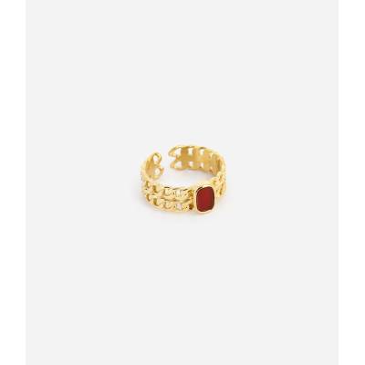 ZAG Bijoux Prsteň s karneolom SRM18606 01RED