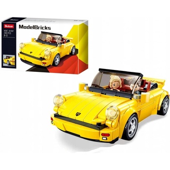 Sluban B1097 Nemecký žltý športový automobil