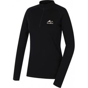 HUSKY Дамска термо блуза с цип Merow Zip L, черна (hsk-HT0-0831)