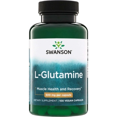 Swanson L-Glutamin 500 mg 100 kapslí