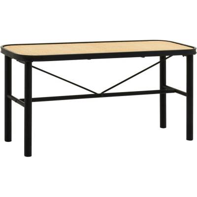 Premier Housewares Черна/в естествен цвят ратанова пейка Depok - Premier Housewares (2406743)