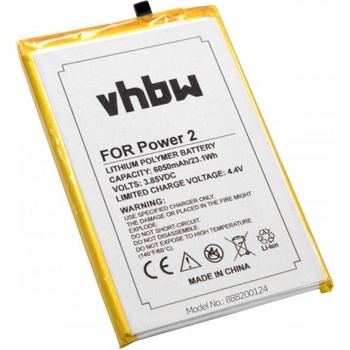 VHBW Батерия за Ulefone Power 2, 6050 mAh (888200124)
