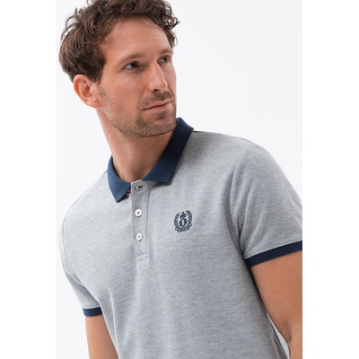 Ombre Clothing Сива мъжка поло риза Ombre Clothing Ombre Clothing | Siv | МЪЖЕ | S