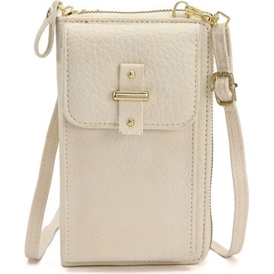 TopQ kabelka crossbody na mobil s popruhem 125828 bílá