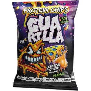 Guarilla Protein Chips | 30% Protein ~ Vegan Friendly [60 грама] Сирене с лук