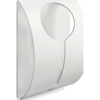 ZACK Закачалка за кърпа Peco прахово боядисана стомана залепена бяла (40202)