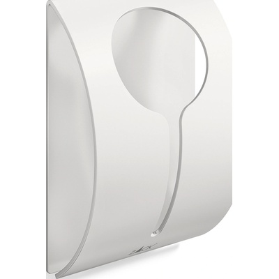 ZACK Закачалка за кърпа Peco прахово боядисана стомана залепена бяла (40202)