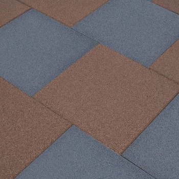 Vidaxl Protipádové dlaždice sivé 50x50x3 cm gumené 24 ks